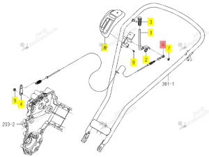 CABLE DIFFERENCIEL ISEKI 1149-456-001-00