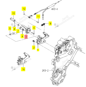 Bras de frein Iseki 1149-412-210-00