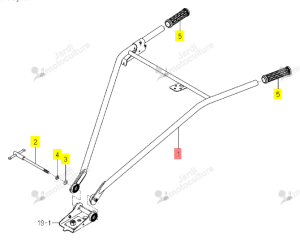 Guidon ISEKI 1154-311-200-10