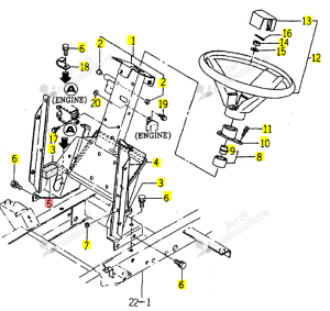 Tampon ISEKI 1593-406-008-00