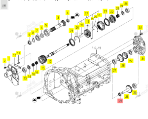 Roulement PTO Iseki 1614-127-024-00