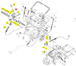 Levier HST Iseki 0383-623-230-2
