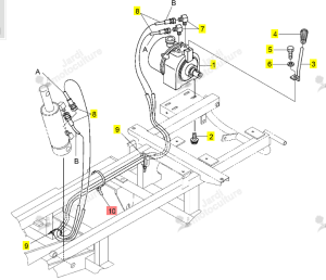 Collier plastique faisceau Iseki 0384-420-015-0