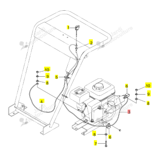 Faisceau d'arrêt moteur Iseki 0382-412-012-0