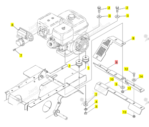 Base Grattoir Iseki 0385-355-011-0