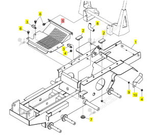 Capot Châssis Iseki 0385-213-011-0