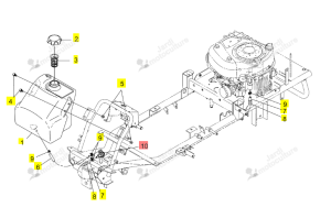 Robinet de carburant Iseki 0672-410-230-0