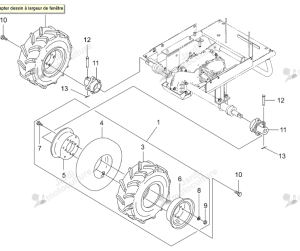 ROUE 8X5,50 ISEKI 0673-344-212-0