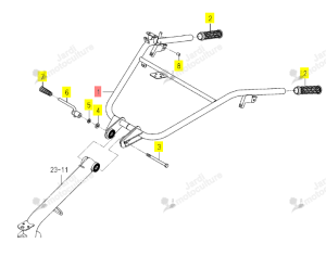 Guidon Mancheron Iseki 1157-311-200-00