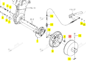 Tambour de frein Iseki 1157-412-220-00