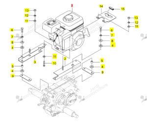 MOTEUR FJ100D ISEKI 0338-410-300-1