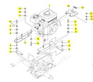 Support Moteur Gauche Iseki 0337-425-200-0