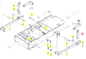 Plaque Relevage Iseki 1725-553-012-00