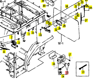 Moteur de Lave-Glace Iseki 1650-658-331-00