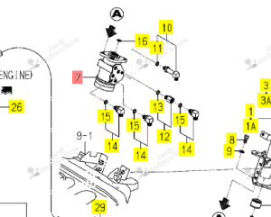 Boîtier Iseki 1682-407-220-00