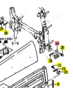 Verrou Iseki 1675-604-003-00
