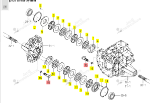 Came de frein Iseki 1725-310-210-00