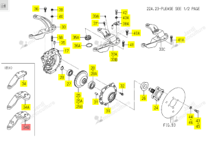 Bras de direction Iseki 1726-434-013-10