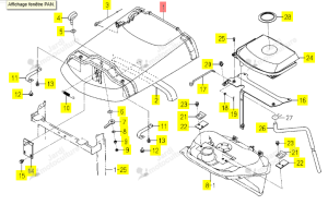 Capot Moteur Iseki 1726-601-200-20