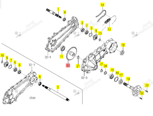 Pignon 29 Dents Iseki 1728-307-025-00