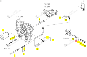 Distributeur PTO Iseki 1725-509-251-10
