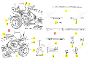 DECALQUE TXG23 ISEKI 1725-902-004-10
