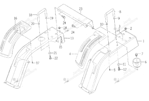 GRILLE-GUIDE ISEKI 1725-606-003-00