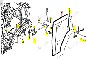 Joint de porte Iseki 1704-730-003-00