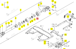 Raccord ISEKI 1705-122-504-00