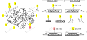 DECALQUE G. ISEKI 1689-902-023-00