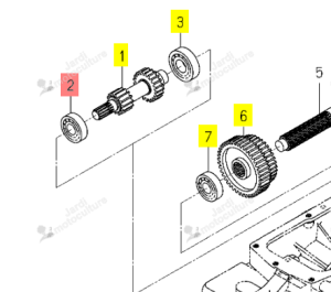 Roulement ISEKI 1725-301-002-00