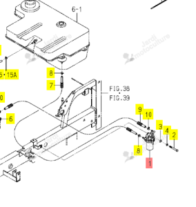 Filtre Carburant Complet Iseki 1725-105-220-10