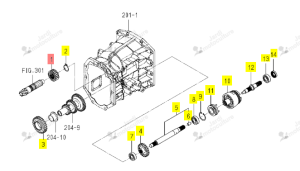 Pignon 16 Dents Iseki 1617-221-001-20
