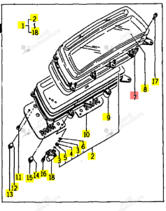 Entretoise Iseki 1614-670-240-00