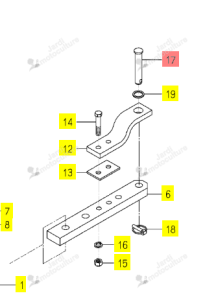 Goupille Iseki 1640-520-003-00