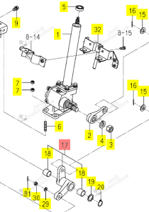 BRAS ISEKI 1672-406-230-00