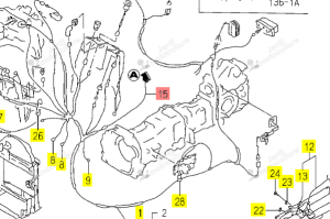 Faisceau Iseki 1620-690-240-00