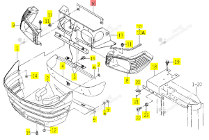 Barre Renfort Support Iseki 1729-602-210-10