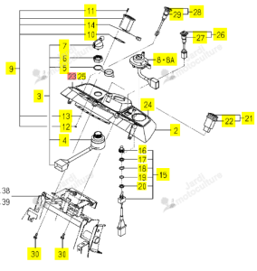 Autocollant ISEKI 1728-670-501-00