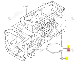 Couvercle PTO Ventrale Iseki 1742-229-001-10