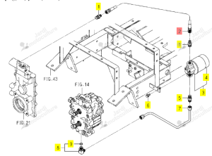 Flexible de direction Iseki 1742-407-200-10