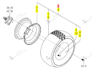 Roue Gaz Av G Iseki 1714-441-200-10