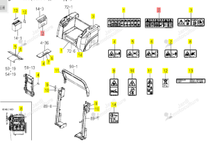 ETIQUETTE BATTERIE ISEKI 1705-904-002-3