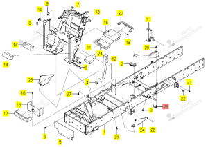 Etrier de Flexibles Iseki 1725-410-870-10