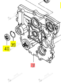 Palier Carter Trans Iseki 1725-203-101-00