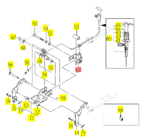 Plaque Support Fixation Iseki 1742-511-760-00