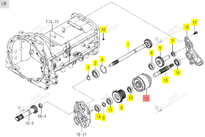 Embrayage PTO Iseki 1740-128-500-20