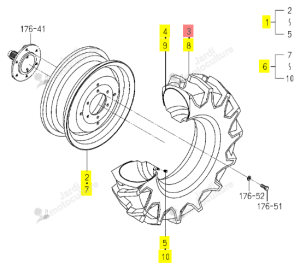 PNEU 7-16 6P ISEKI 1640-437-211-10