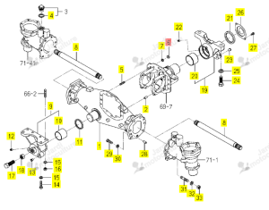 Ecrou M10 Iseki 1646-703-001-10