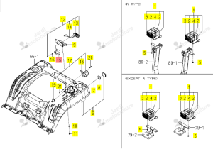 Platine Support Feux Immat Iseki 1739-660-001-10